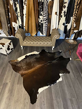 HAKİKİ DERİ DANA POSTU MIX KAHVE 170 x 205 - 1001000166