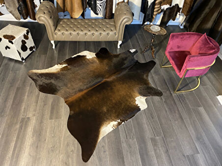 HAKİKİ DERİ DANA POSTU MIX KAHVE 190 x 220 - 1001000173