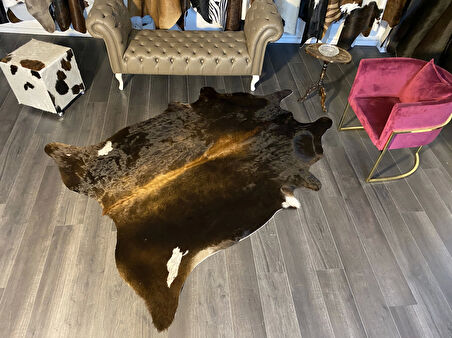 HAKİKİ DERİ DANA POSTU MIX KAHVE 185 x 230 - 1001000176