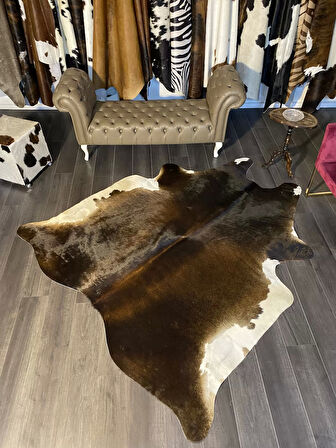 HAKİKİ DERİ DANA POSTU MIX KAHVE 210 x 225 - 1001000178