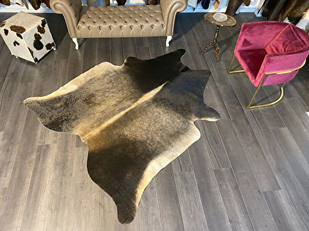 HAKİKİ DERİ DANA POSTU MIX KAHVE 190 x 220 - 1001000190