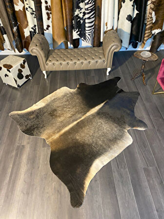 HAKİKİ DERİ DANA POSTU MIX KAHVE 190 x 220 - 1001000190