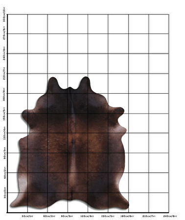 Hakiki Deri Dana Postu Karışık Kahve 180 x 210 cm - 31392