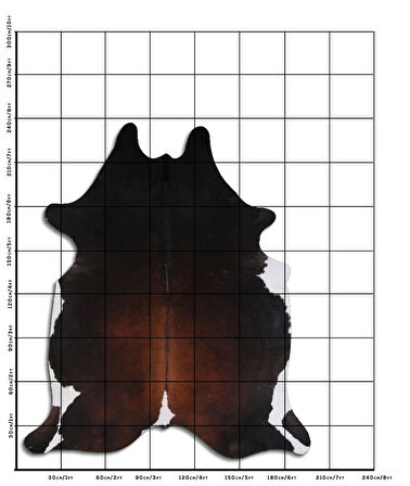 Hakiki Deri Dana Postu Üç Renk 180 x 230 cm - 66842