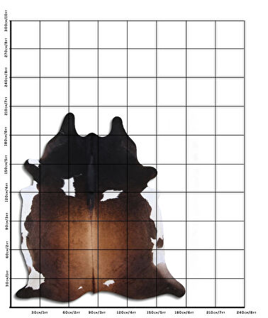 Hakiki Deri Dana Postu Üç Renk 180 x 200 cm - 35469