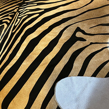 HAKİKİ DERİ DANA POSTU KAHVE ZEBRA 170 x 205 - 1101000046