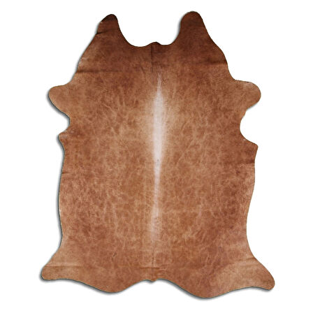 Hakiki Deri Dana Postu Düz Kahve 170 x 210 cm - 61407