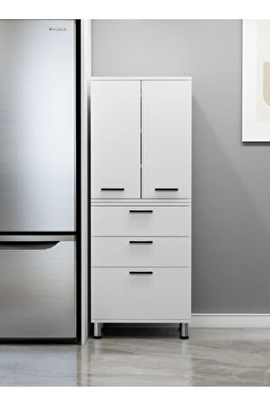 3 Çekmeceli Raflı Çok Amçlı Dolap