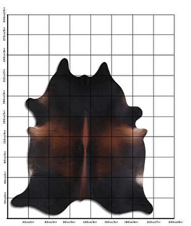 Hakiki Deri Dana Postu Karışık Kahve 200 x 240 cm - 63399