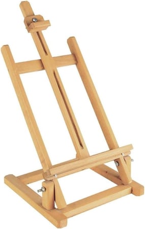 Masaüstü Şövale Ayarlı Ahşap Resim Şovalesi Ressam Sehpası 70cm