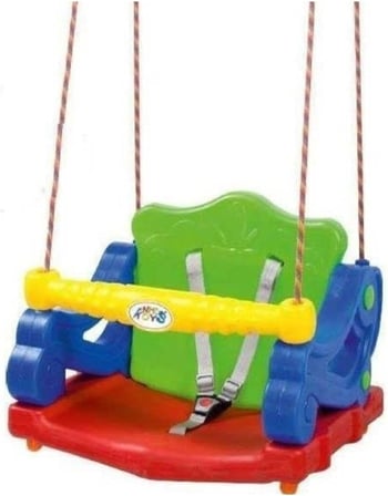 Emirler Dev Boy Emniyet Kemerli Çocuk Salıncağı Çok Renkli Tek Ebat