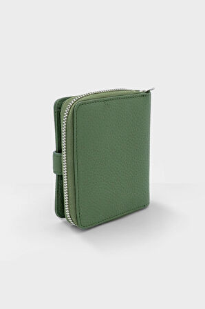 2253 Deri Kadın Cüzdanı - Haki