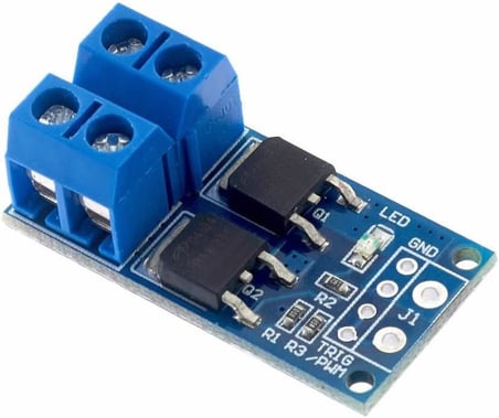 15A 400W PWM Kontrollü Mosfet Anahtarlama Kartı Dual Mosfet Klemens Bağlantı Soketi SSR Röle Motor Led Lamba Pompa Selenoid Valf