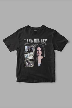 Lana Del Rey Retro Baskılı Tişört