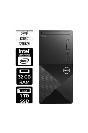 Vostro 3030MT i7 12700 32GB 1TB SSD FDOS Masaüstü Bilgisayar & PER4 USB Bellek