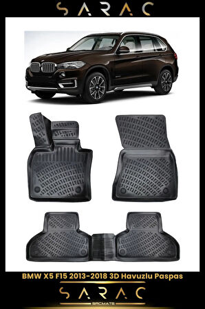 Bmw X5 F15 2013 Model Araca Özel 3d Havuzlu Paspas