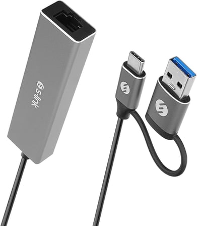 Swapp SW-U332 Type-C &amp; USB3.0 1000Mbps 3 Port Usb Gigabit Ethernet Adaptör