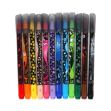 Color'Peps Monster Keçeli Kalem 12 Renk 845400