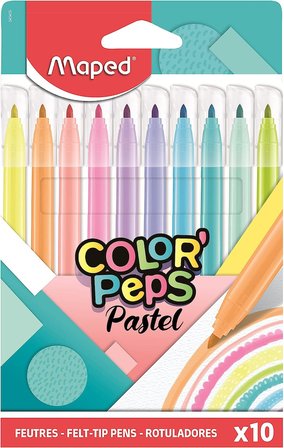Color'Peps Pastel Keçeli Kalem 10 Renk 845469