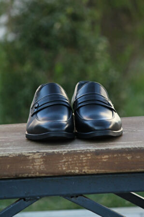 Erkek Kışlık Kundura Hakiki Deri  Kauççuk Taban Bağcıksız