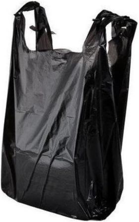 Kalın Siyah Poşet Küçük Boy 5 Kg Hışır Atlet Poşet Market Manav Poşeti Çöp Poşeti