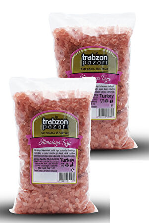 Doğal Rafinesiz, Iyotsuz Kristal Himalaya Tuzu 2x1 kg