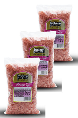 Doğal Rafinesiz, Iyotsuz Kristal Himalaya Tuzu 3x1 kg