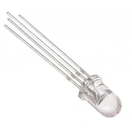 5mm Şeffaf Rgb Led - 4 Bacaklı Ortak Anot
