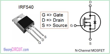 IRF540 - 28a 100v Mosfet - To220 Mofset
