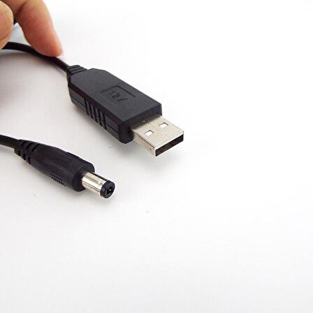 Usb Voltaj Yükseltici Regülatör-Usb To 5.5*2.1mm Power Jack