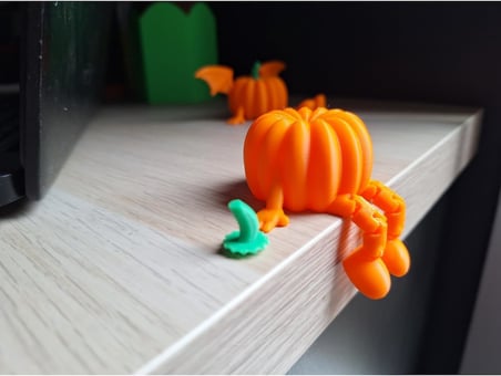 muggle design Oturan Bal Kabağı Oturan Pumpkin Dekoratif Halloween Cadılar Bayramı Dekor Aksesuar (3 ADET) Turuncu 5 x 6