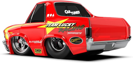 MGA Entertaintment CarTuned S2 1968 Chevy El Camino - Kırmızı Pro Street Araba