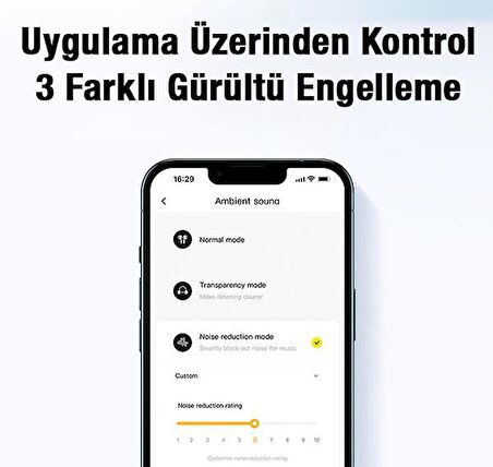 Baseus Çift Cihaz Destekli Uygulama Kontrollu Gürültü Engelleyici Kulakiçi Bluetooth Kulaklık Vers.5