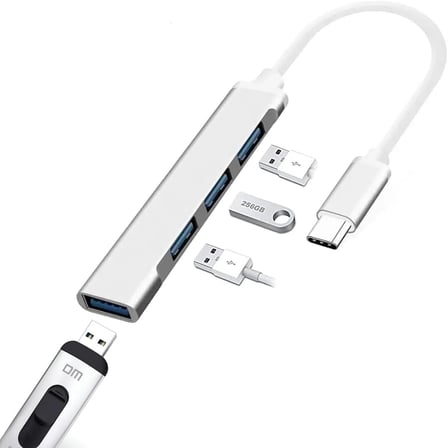 Coverzone Type-c To USB Hub 4 Port Çoklayıcı Macbook İle Uyumlu Çoğaltıcı Adaptör