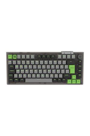 Hawk Gaming HK610 Gateron Switch RGB LCD Tri-Mode Kablosuz/Bluetooth %75 Gaming Klavye