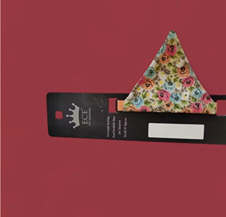 ECE EL YAPIMI YUMUŞAK KUMAŞ AYARLANILABİLİR  KEDİ TASMASI 