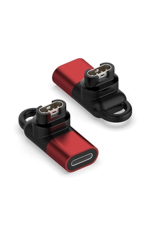 CaseOnn Taşınabilir Şarj Dönüştürücü Adaptörü Lightning Kırmızı Fenix 7X ile uyumlu
