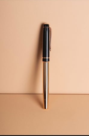 MR SHOPPİNG Deri Kraft Kağıtlı Defter ve Kalem Seti Hediye Seti Özel Tasarım (Taba)