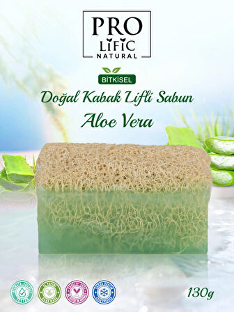 Doğal kabak lifli aloe vera sabun 130g