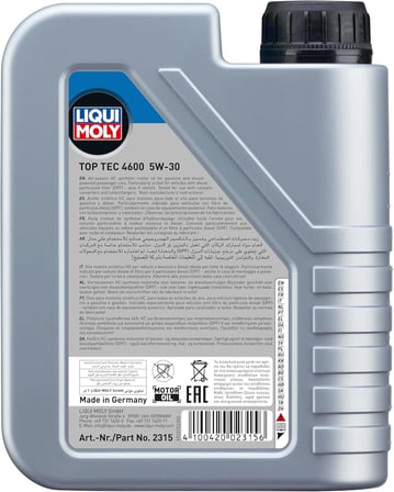 Top Tec 4600 5W-30 1 Litre Otomotiv Bakım Ürünü