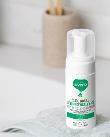 %100 Doğal Yüz Temizleme Köpüğü Yağlı Ciltler İçin Makyaj Siyah Nokta Sivilce Vegan 100 ml