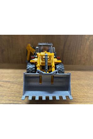 Metal Iş Makineleri Ekskavatör Kepçe Burun Ve Kepçe Hareketlidir Oyuncak Iş Makinesi Kepçe