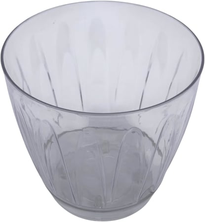 2 adet Plastik Orkide Saksısı Seti 1,5 lt Gizli Tabaklı Şeffaf Saksı 145 x 135 mm