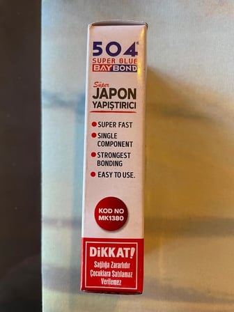 504 Süper Japon Yapıştırıcısı, 20 gr, Ultra Jel, Ahşap, MDF, Plastik, Metal, Cam, Kauçuk, Deri İçin Hızlı Kuruyan, Endüstriyel Yapıştırıcı, Ekonomik