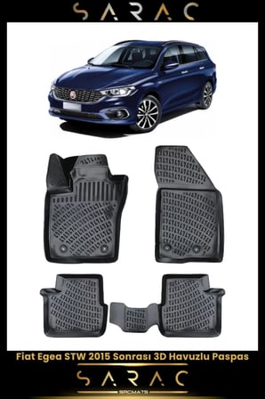 Fiat Egea Stw 2019 Model Araca Özel 3d Havuzlu Paspas