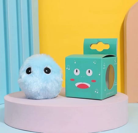 Sensörlü Peluş Kedi Oyuncağı 3 Farkı Ses Çıkaran Dokunmaya Duyarlı Eğlenceli Kedi Oyun Topu (PEMBE)