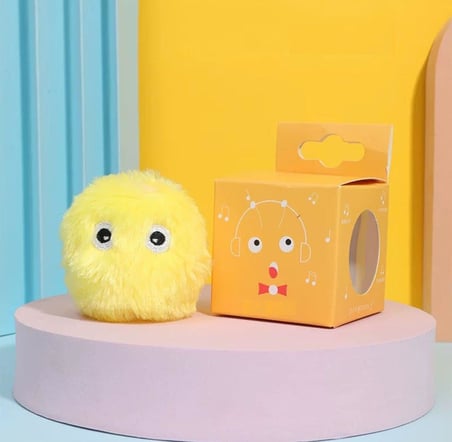 Sensörlü Peluş Kedi Oyuncağı 3 Farkı Ses Çıkaran Dokunmaya Duyarlı Eğlenceli Kedi Oyun Topu (PEMBE)