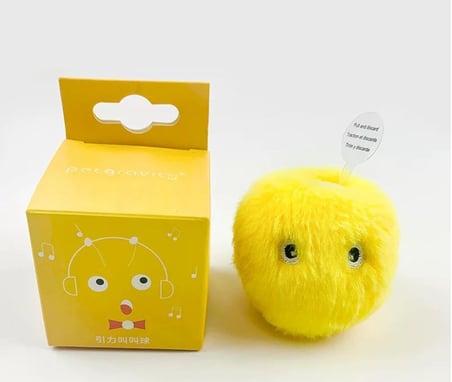Sensörlü Peluş Kedi Oyuncağı 3 Farkı Ses Çıkaran Dokunmaya Duyarlı Eğlenceli Kedi Oyun Topu (PEMBE)