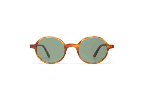 L.G.R Havana Chiaro Matt 02 // Flat Green G15 Unisex Güneş Gözlüğü