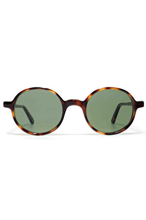 L.G.R REUNION Unisex Havana Maculato 39 // Flat Green G15 Lgr Güneş Gözlüğü